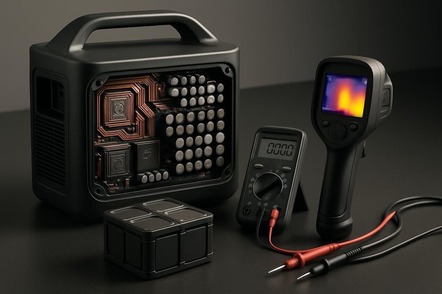 efficiency governs runtime and heat in portable inverters