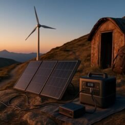 Off‑Grid Renewable Energy Systems Using Portable Stations