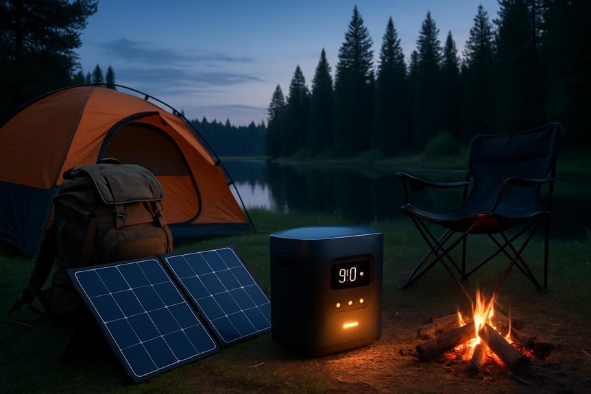 portable power options for camping banks solar generators