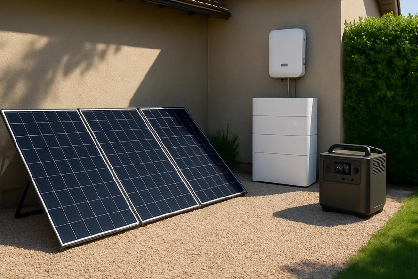 solar power vs gas generators storage costs