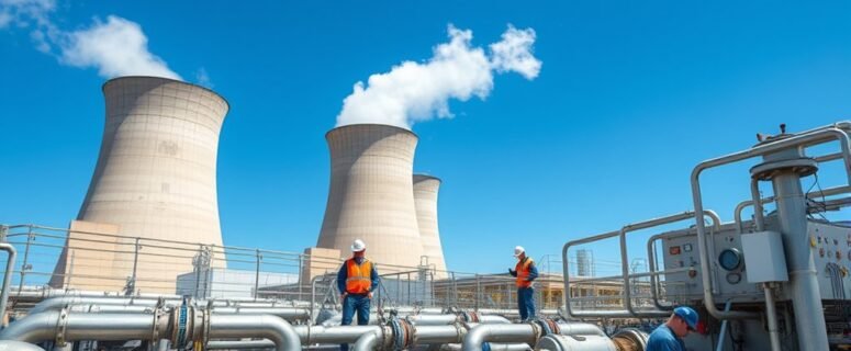 Maintaining Cooling System Power Station